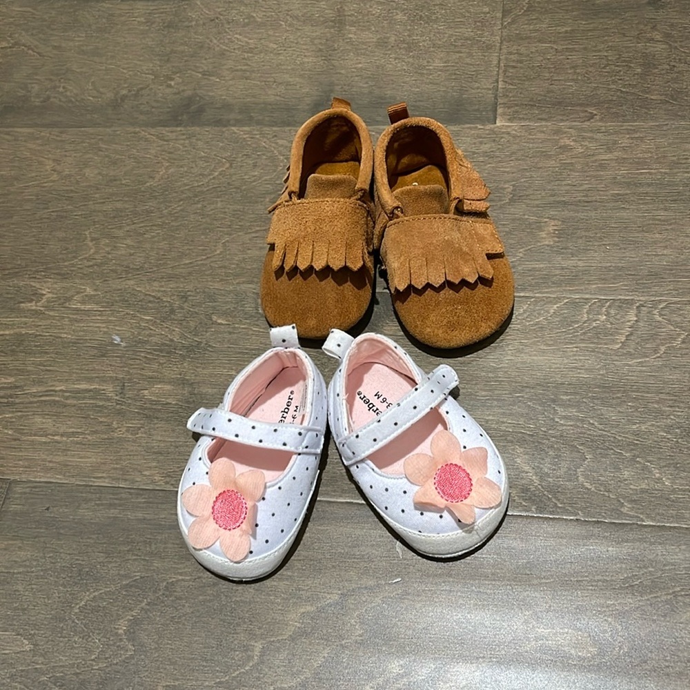 Wonder Nation Baby Girl size 3, Gerber 3-6Months Shoes